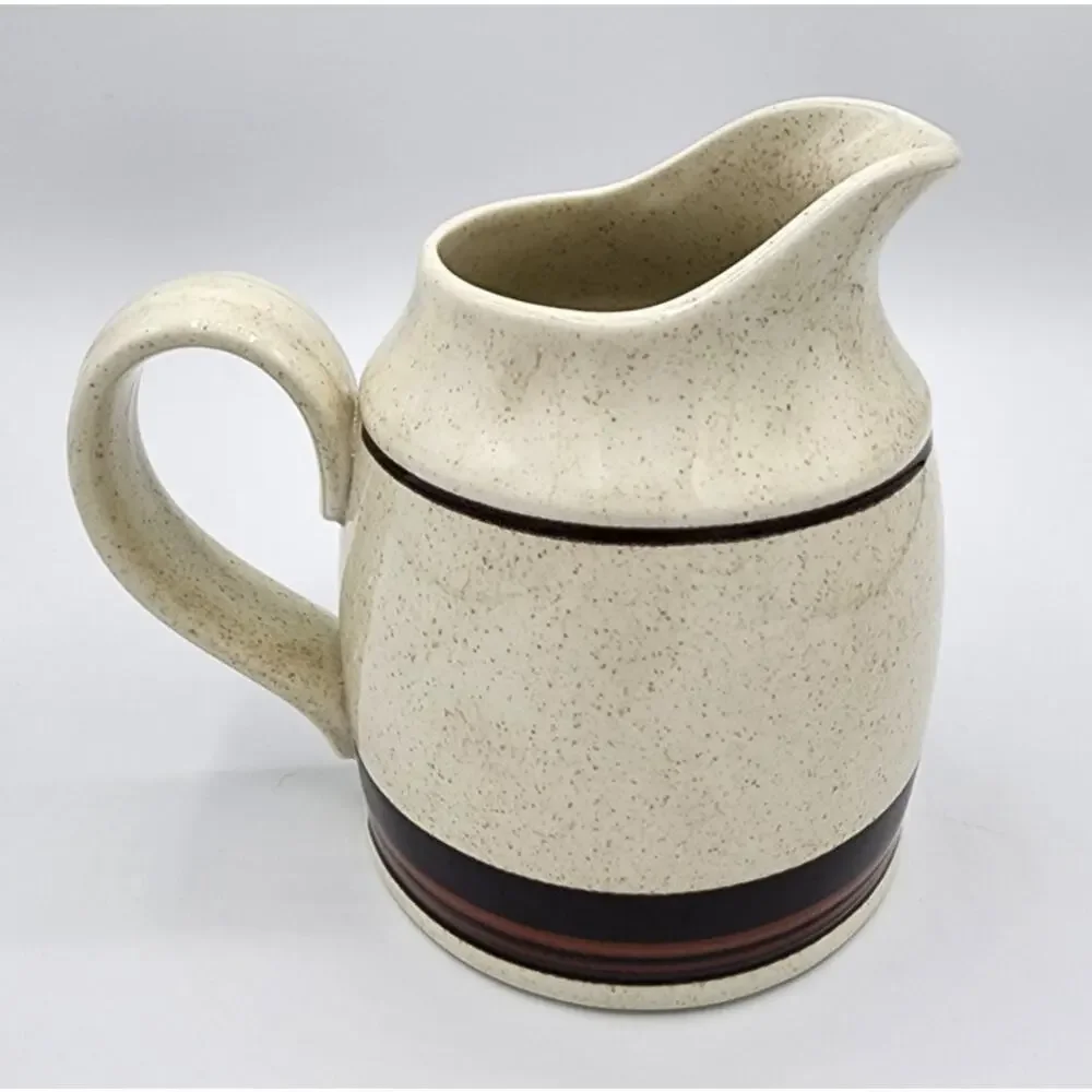 Vintage Royal Doulton Retired Bistro Pattern Ceramic Creamer Pitcher, Gravy Boat